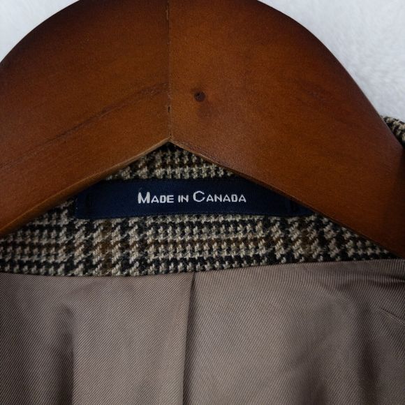 RBM Collection 100% Lambswool Brown 42R Blazer Jacket 2 Button Vented - Picture 5 of 14